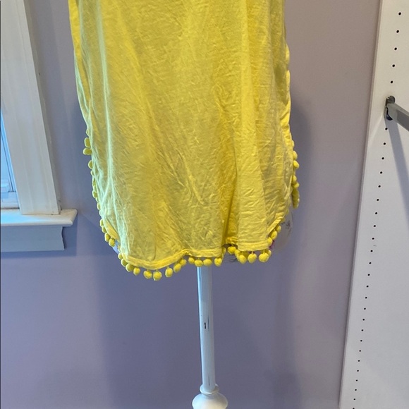 Lilly Pulitzer Yellow Embellished Sleeveless Tank Top - Picture 3 of 10